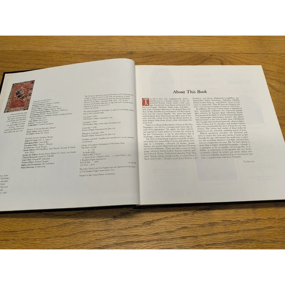 Vintage 1993 The Story of‎ Jesus: The Readers Digest Association Inc. Pre-owned
